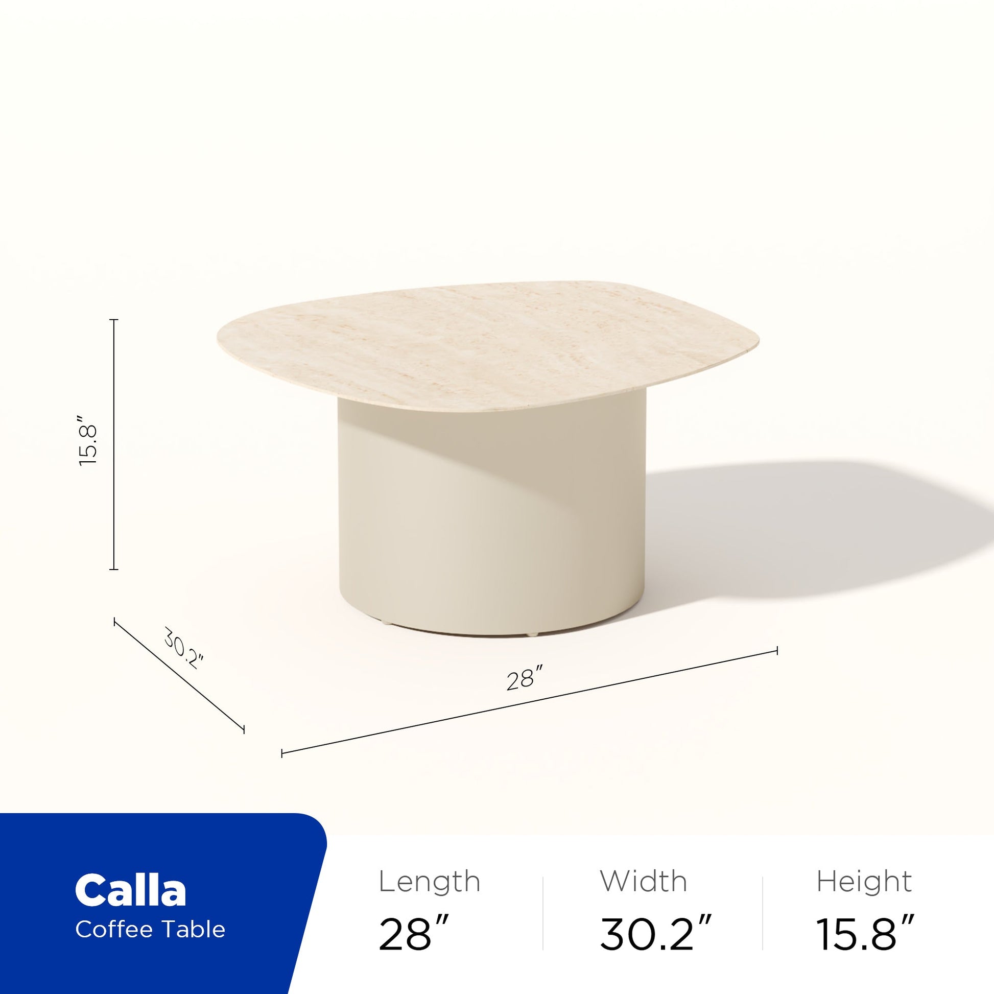 Conjunto exterior Calla para 4 personas — Sofás y mesa en acabado crema de alta elegancia Home & Garden - Furniture - Outdoor Furniture - Garden Sets | Zulter VIP .