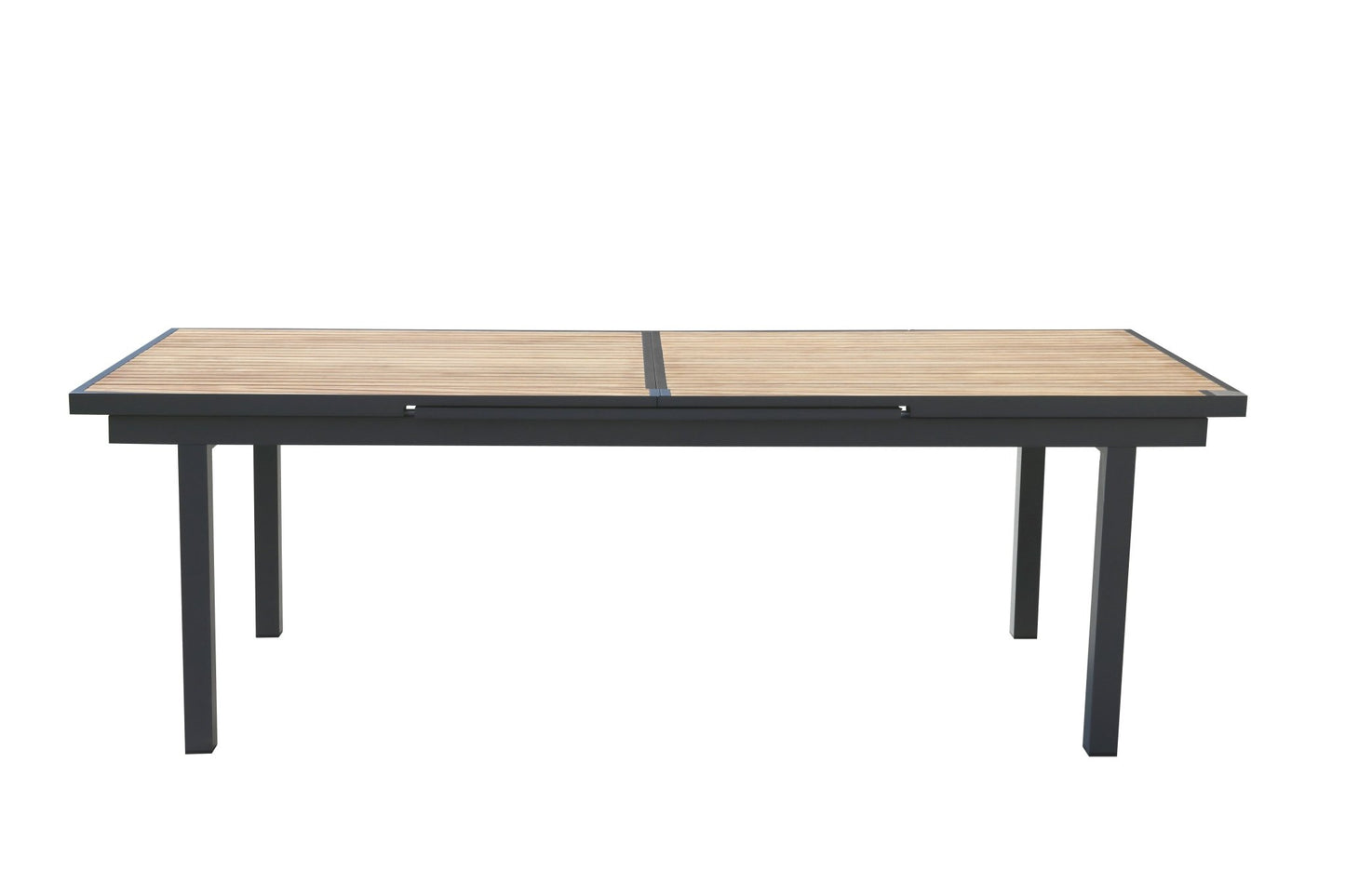 Conjunto exterior Heck para 12 personas con mesa extensible y sillas apilables en acabado carbón Home & Garden - Furniture - Outdoor Furniture - Garden Sets | Zulter VIP .