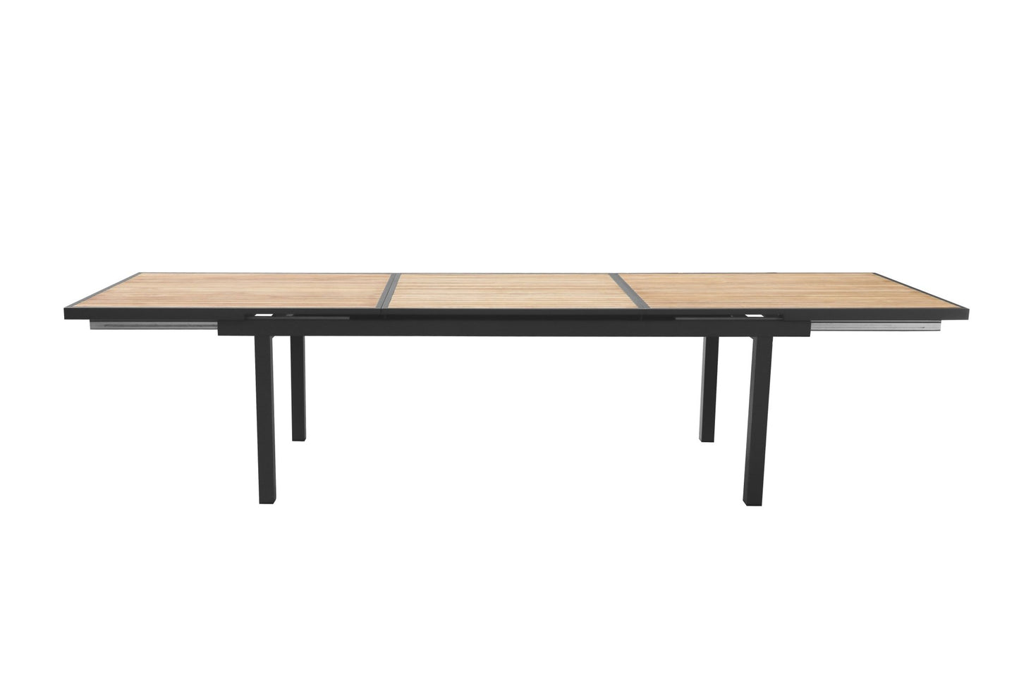 Conjunto exterior Heck para 12 personas con mesa extensible y sillas apilables en acabado carbón Home & Garden - Furniture - Outdoor Furniture - Garden Sets | Zulter VIP .