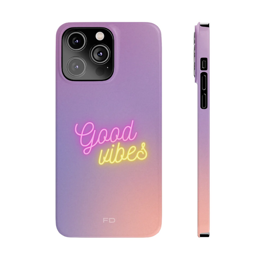"Good Vibes" Ultra-Slim Case for IPhone 14 - Colorful and bright design