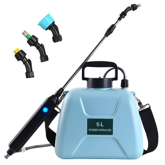 Pulverizador eléctrico telescópico recargable – Potencia y comodidad para tu jardín
