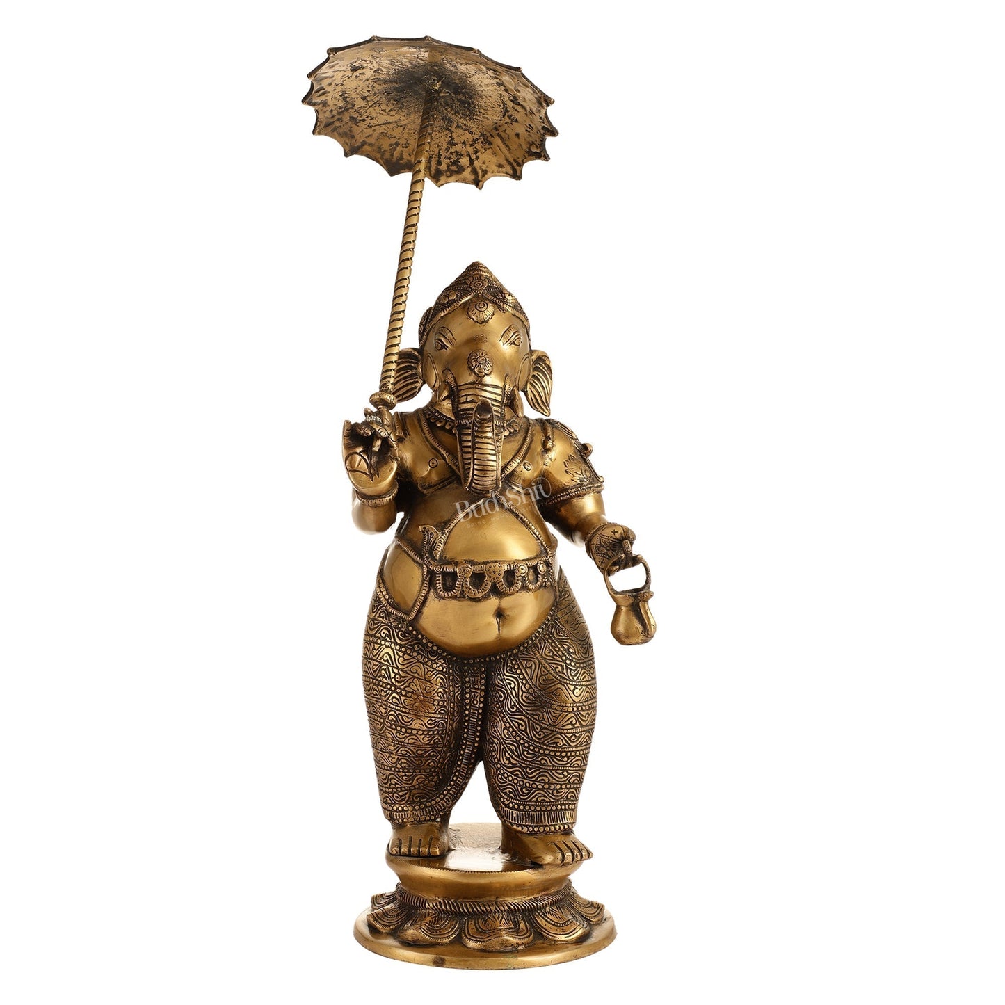 Escultura de Ganesha en Latón Quemado — Sabiduría, Belleza y Energía Sagrada Home & Garden - Home Decor - Figurines & Miniatures | Zulter VIP