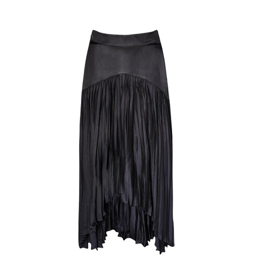 Falda negra Maryanne – Elegancia pura y línea impecable Women's Fashion - Women's Clothing - Skirt - Pleated skirt | Zulter VIP .