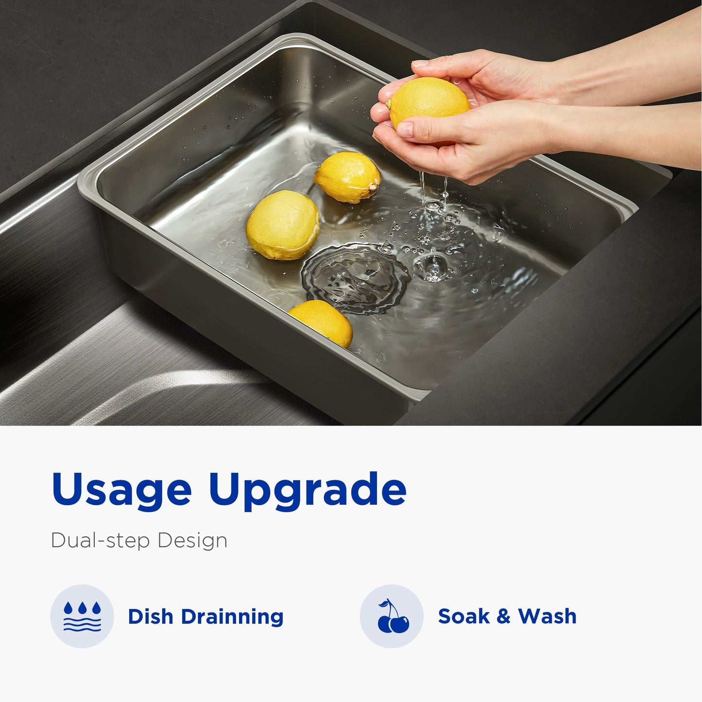 Fregadero de cocina bajo encimera de 30” (74,9 cm) en acero inoxidable, acabado cepillado mate Home & Garden - Kitchen, Dining & Bar | Zulter VIP .