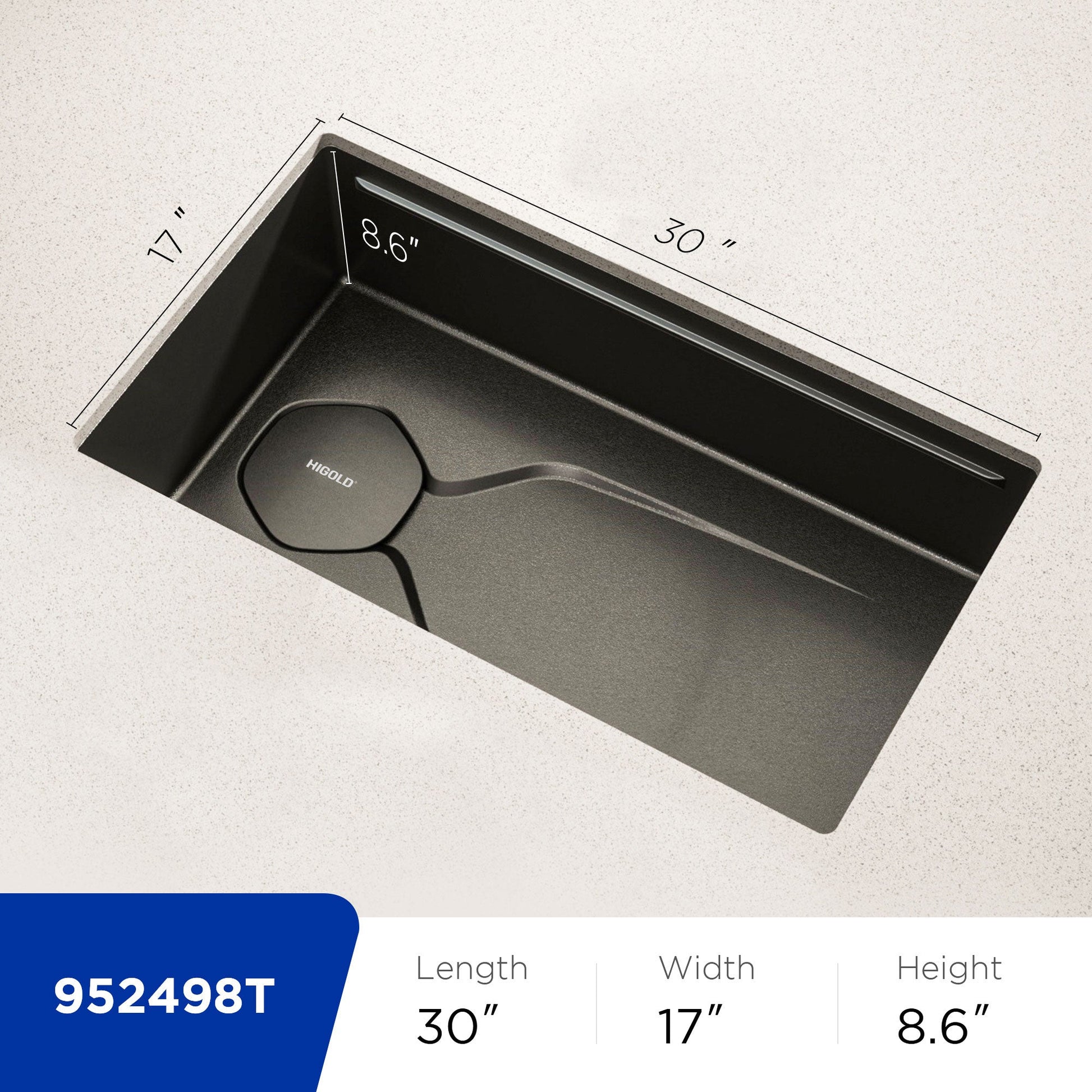 Fregadero de cocina bajo encimera de 30” (74,9 cm) en acero inoxidable, acabado cepillado mate Home & Garden - Kitchen, Dining & Bar | Zulter VIP .