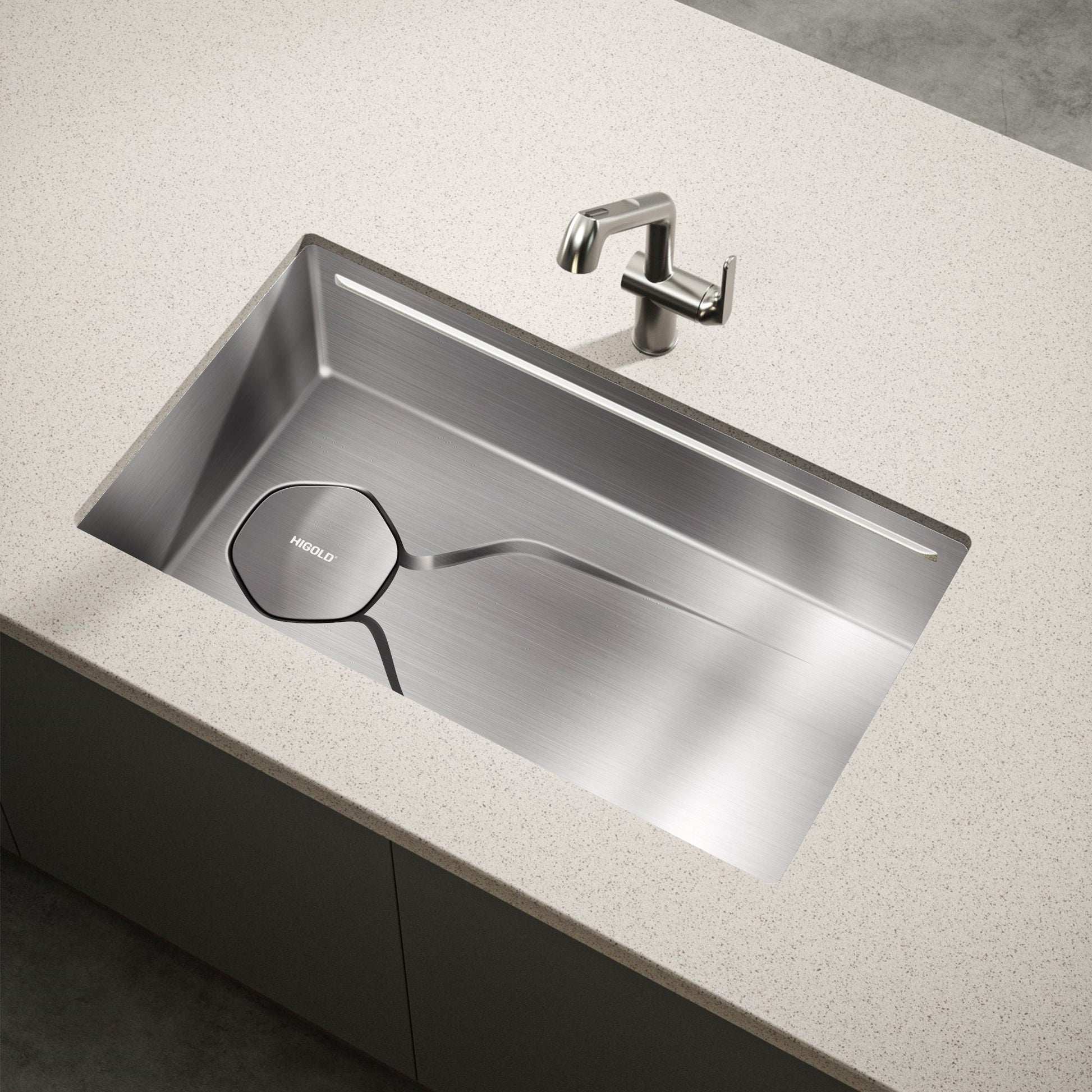 Fregadero de cocina bajo encimera de 30” (74,9 cm) en acero inoxidable, acabado cepillado mate Home & Garden - Kitchen, Dining & Bar | Zulter VIP .