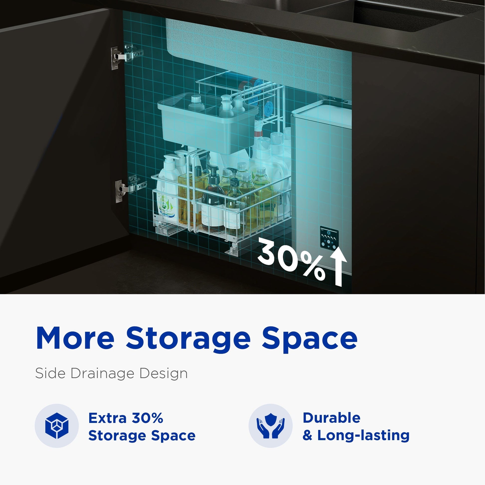 Fregadero de cocina bajo encimera de 30” (74,9 cm) en acero inoxidable, acabado cepillado mate Home & Garden - Kitchen, Dining & Bar | Zulter VIP .