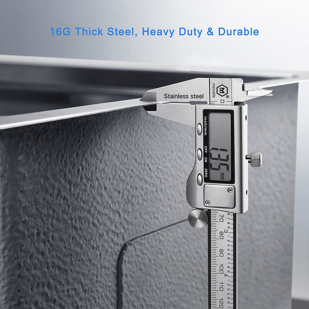 Fregadero de cocina de 30” con un solo seno, instalación bajo encimera, acabado Nano PVD Oro / Oro Rosa, con accesorios incluidos Home & Garden - Home Improvement - Kitchen Fixtures - Kitchen Sinks | Zulter VIP .