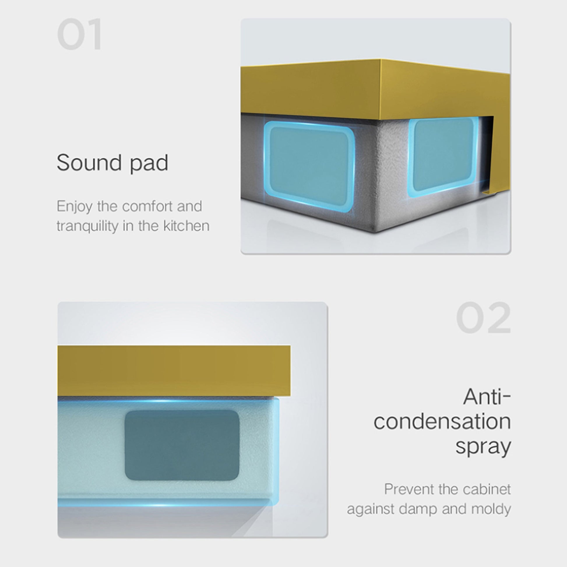 Fregadero de cocina de 33” con delantal, acabado Nano PVD Oro / Oro Rosa Home & Garden - Home Improvement - Kitchen Fixtures - Kitchen Sinks | Zulter VIP .