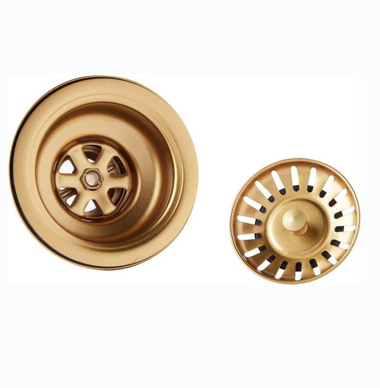 Fregadero de cocina de 33” doble seno, instalación bajo encimera, acabado Nano PVD Oro / Oro Rosa Home & Garden - Home Improvement - Kitchen Fixtures - Kitchen Sinks | Zulter VIP .