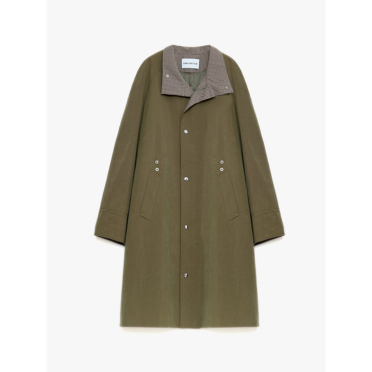 Gabardina de trabajo de largo medio con solapa y diseño retro “Isla Urbana” Women's Fashion - Women's Clothing - Jackets & Coats - Wool & Blends | Zulter VIP