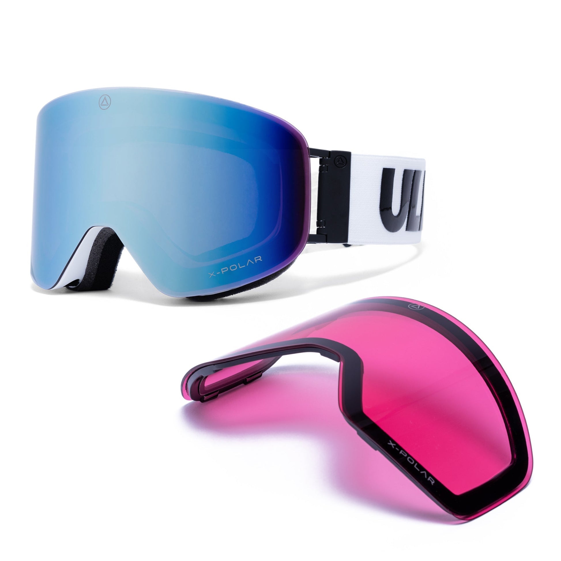 Gafas Freeride Acero Blanco/Azul Sports & Entertainment - Skiing & Snowboarding | Zulter VIP .