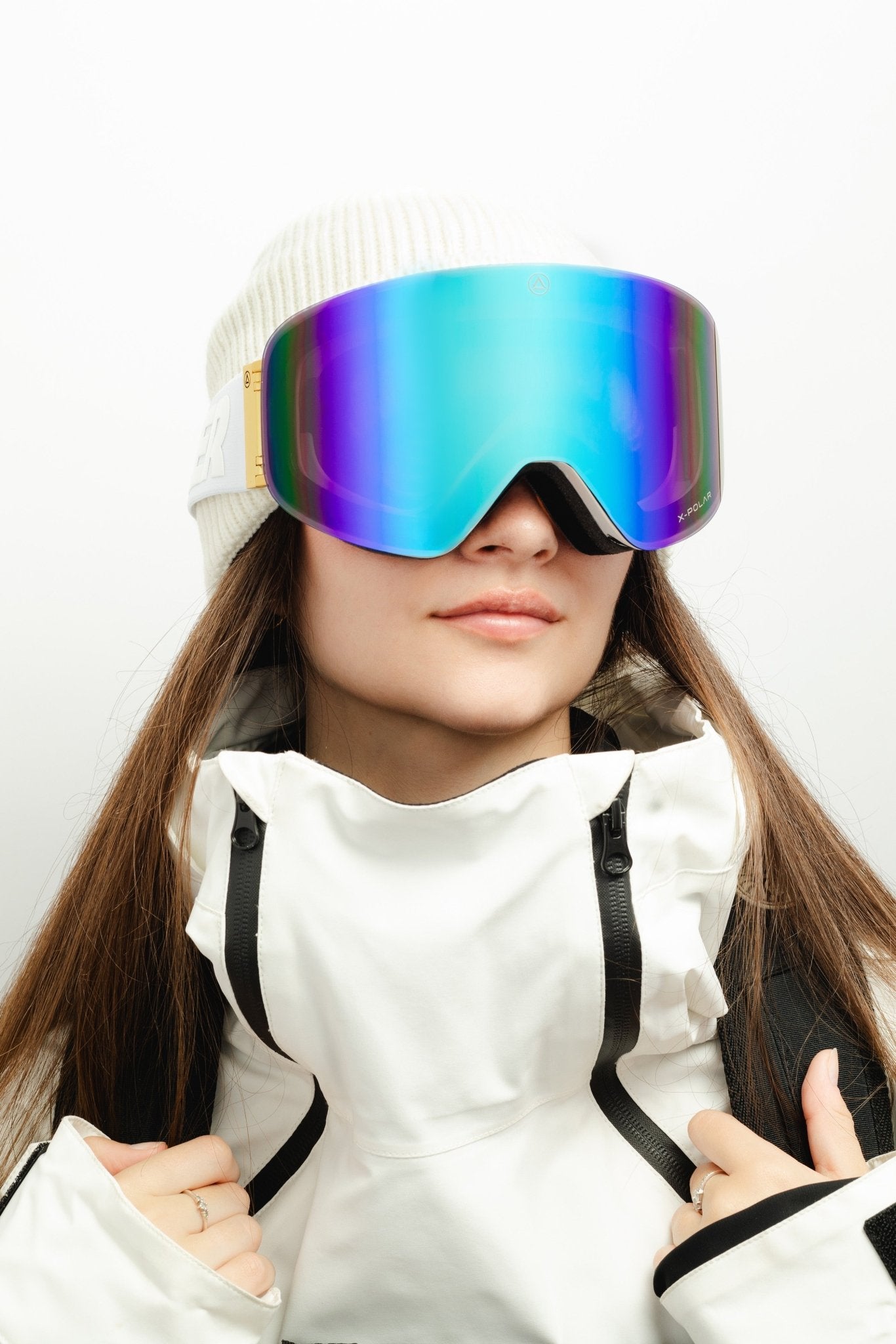 Gafas premium de alto rendimiento para nieve – Blanco/Oro Sports & Entertainment - Skiing & Snowboarding - Skiing Eyewear | Zulter VIP .