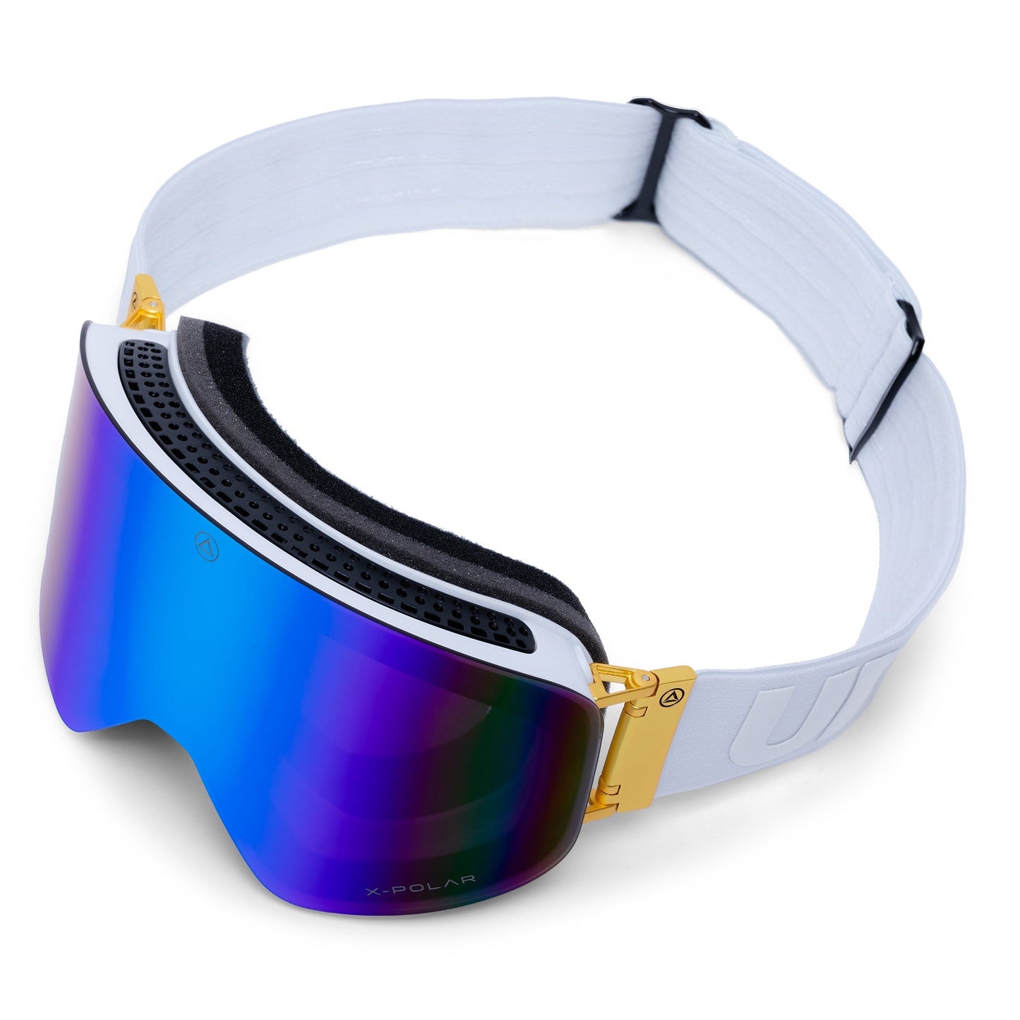 Gafas premium de alto rendimiento para nieve – Blanco/Oro Sports & Entertainment - Skiing & Snowboarding - Skiing Eyewear | Zulter VIP .