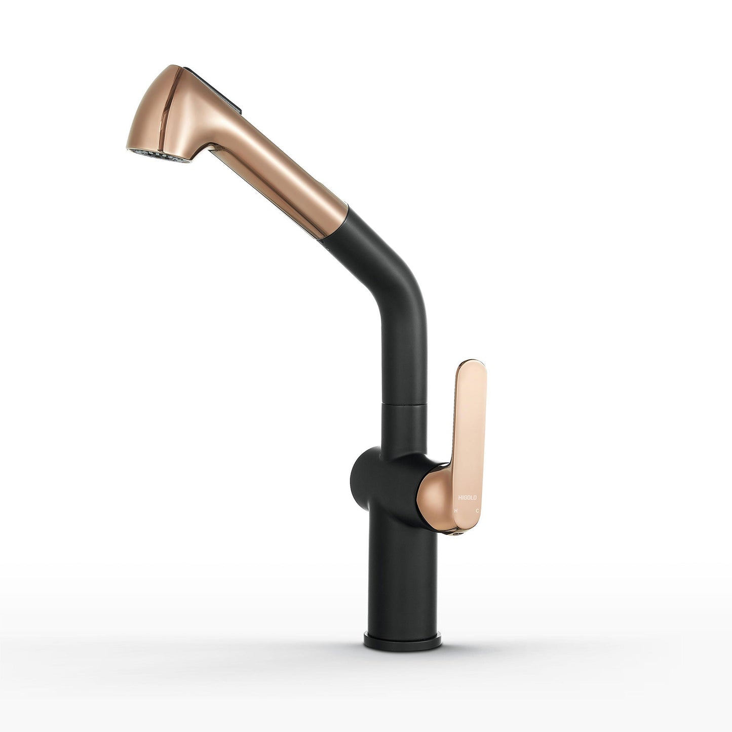 Grifo de cocina extraíble monomando – Acabado negro y dorado Home & Garden - Home Improvement - Kitchen Fixtures - Kitchen Faucets | Zulter VIP .