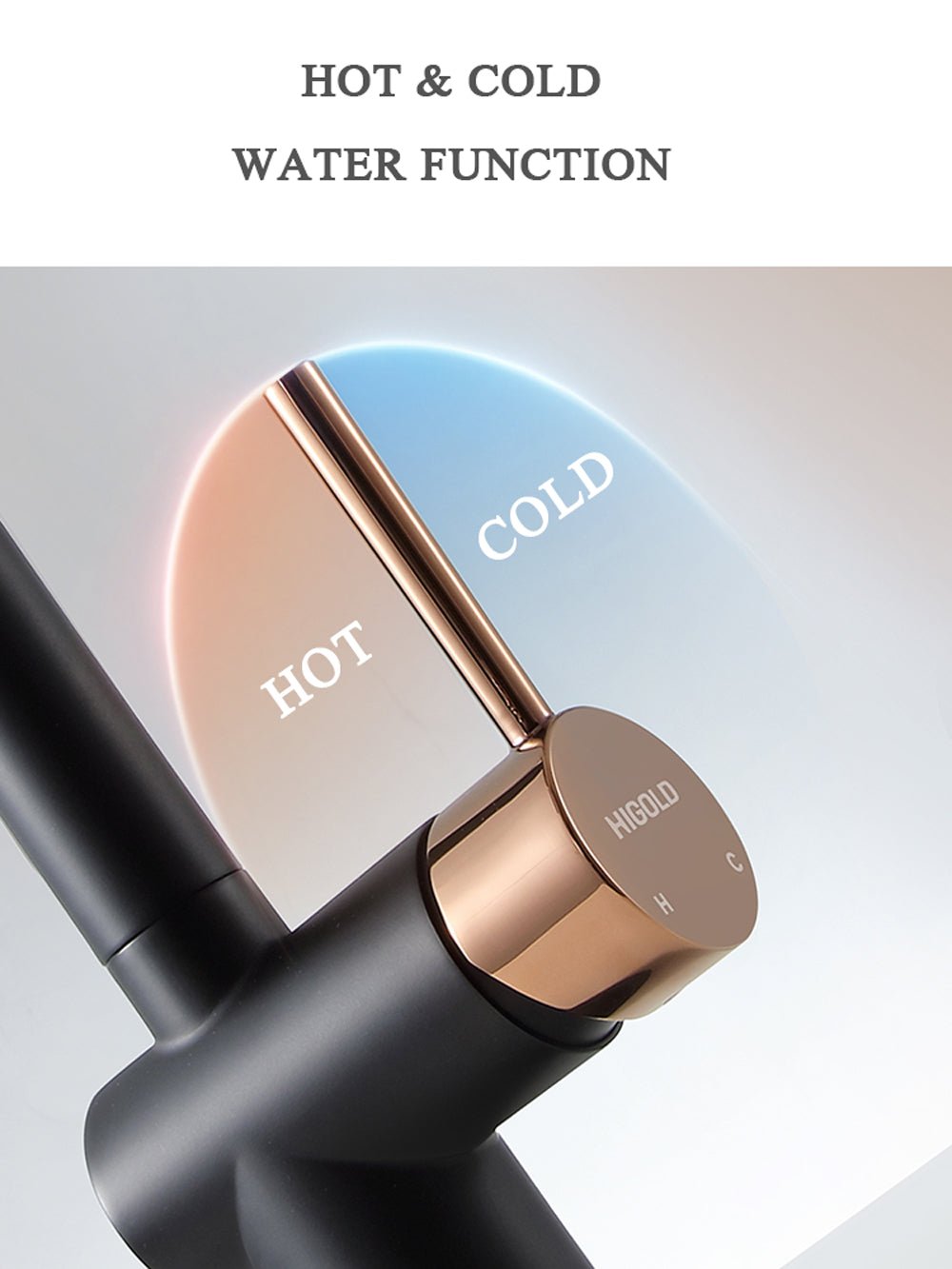 Grito de cocina monomando extraíble – Acabado oro negro / níquel cepillado Home & Garden - Home Improvement - Kitchen Fixtures - Kitchen Faucets | Zulter VIP .