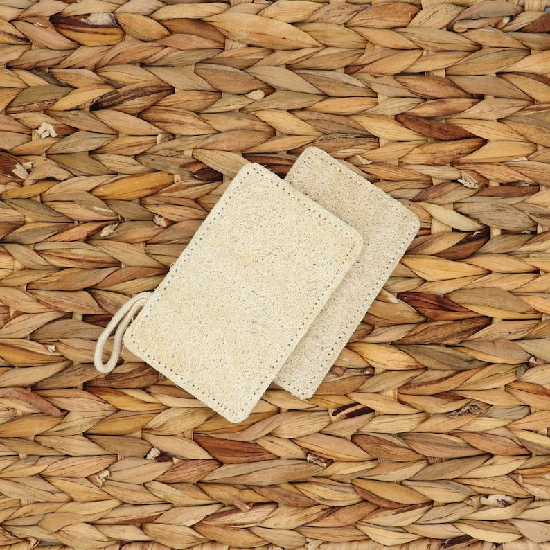 Pack de 2 Almohadillas Naturales de Lufa – Exfoliación Suave y Piel Radiante