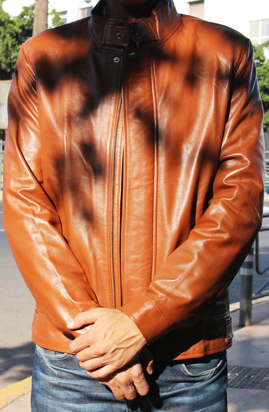 🔥 Chaqueta de Cuero HUGO para Hombre – Estilo Atemporal y Elegancia Rebelde