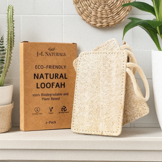 Pack de 2 Almohadillas Naturales de Lufa – Exfoliación Suave y Piel Radiante