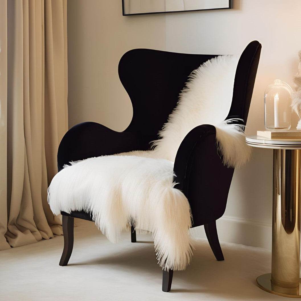 Manta premium de lujo con acabado mongol en tono blanco roto ultrasuave Home & Garden - Home Textile - Pillows | Zulter VIP .