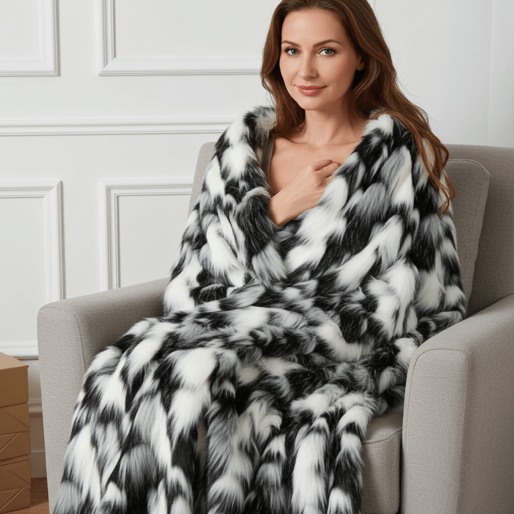 Manta premium de lujo con acabado tipo zorro tibetano ultrasuave Home & Garden - Home Textile - Pillows | Zulter VIP .
