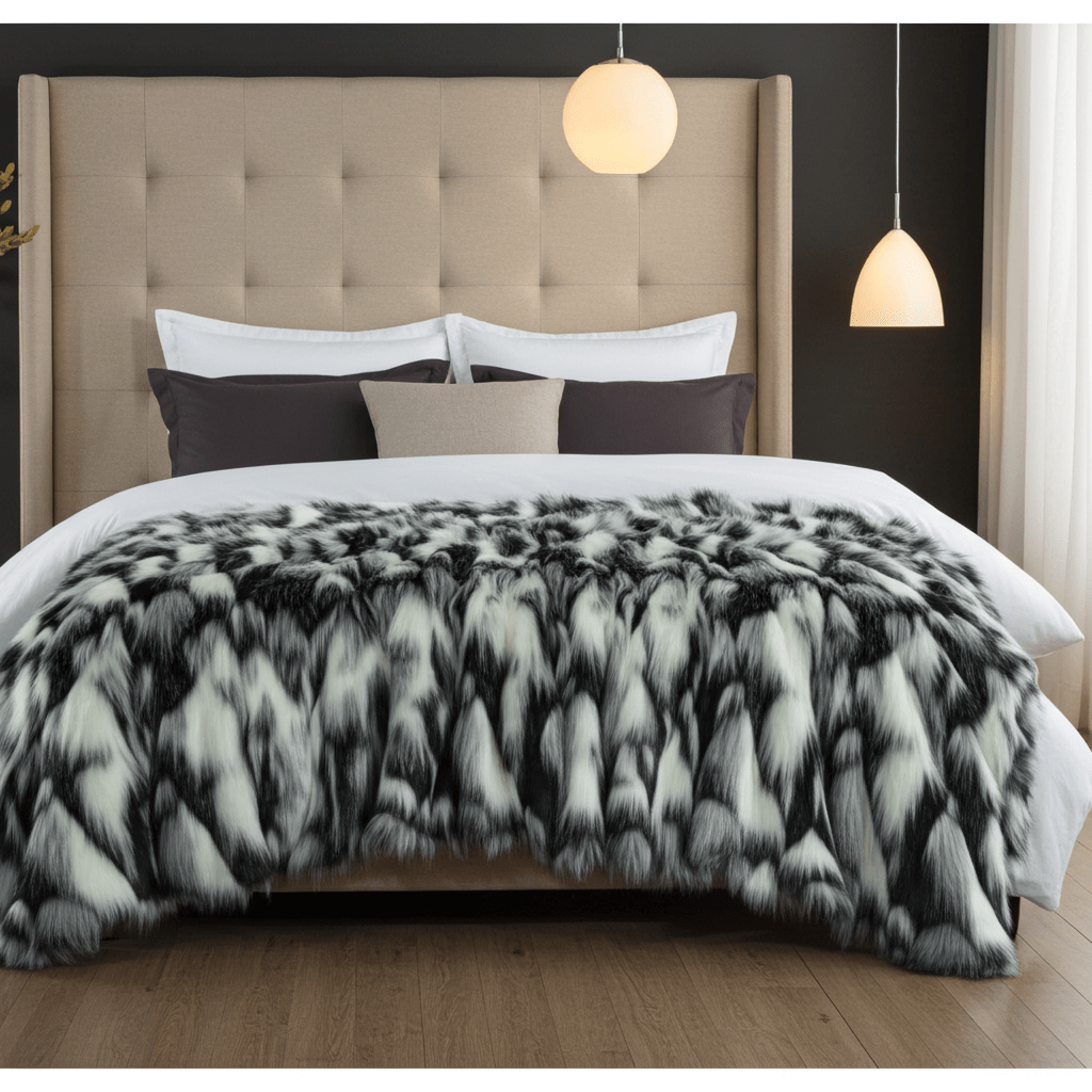 Manta premium de lujo con acabado tipo zorro tibetano ultrasuave Home & Garden - Home Textile - Pillows | Zulter VIP .