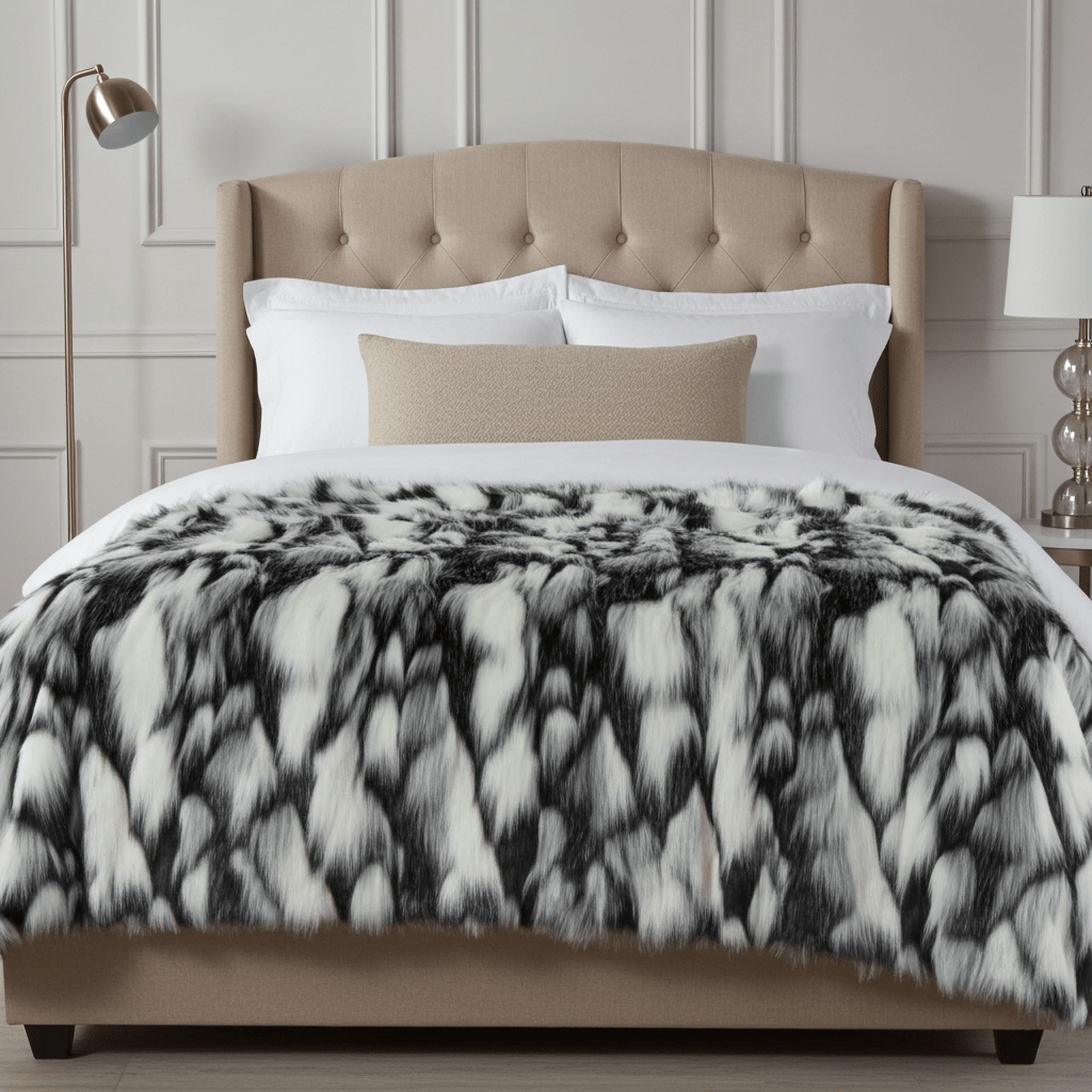 Manta premium de lujo con acabado tipo zorro tibetano ultrasuave Home & Garden - Home Textile - Pillows | Zulter VIP .