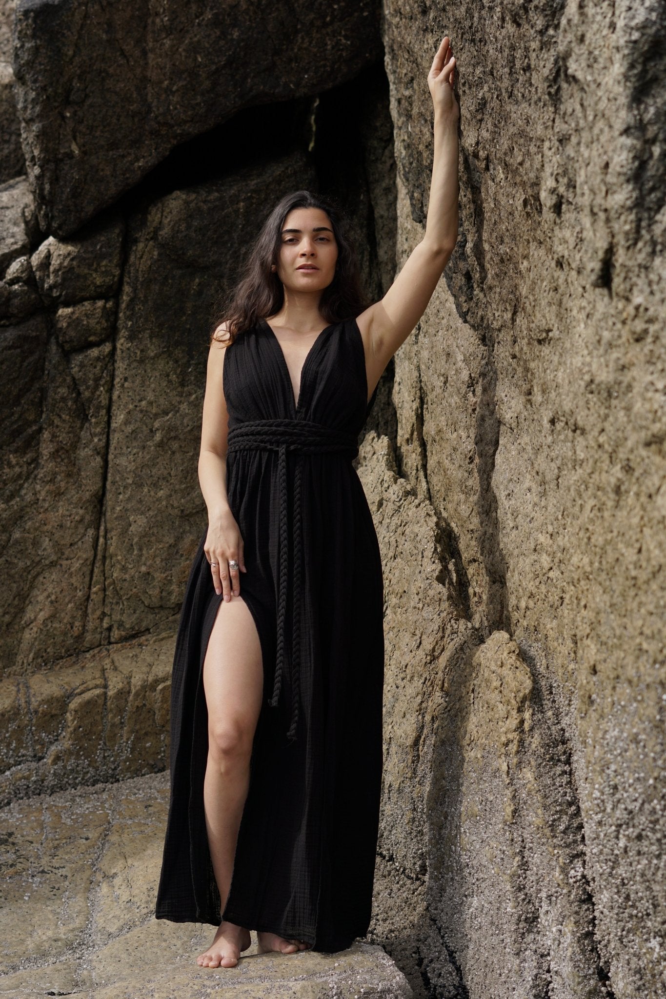 Marea Lunar – Vestido Largo Bohemio de Algodón Orgánico y Estilo Atemporal Women's Fashion - Weddings & Events - Evening Dresses | Zulter VIP