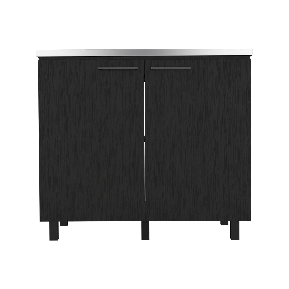 Mueble fregadero Burwood negro con fregadero integrado y amplio almacenamiento Home & Garden - Furniture - Home Furniture - Kitchen Furniture | Zulter VIP