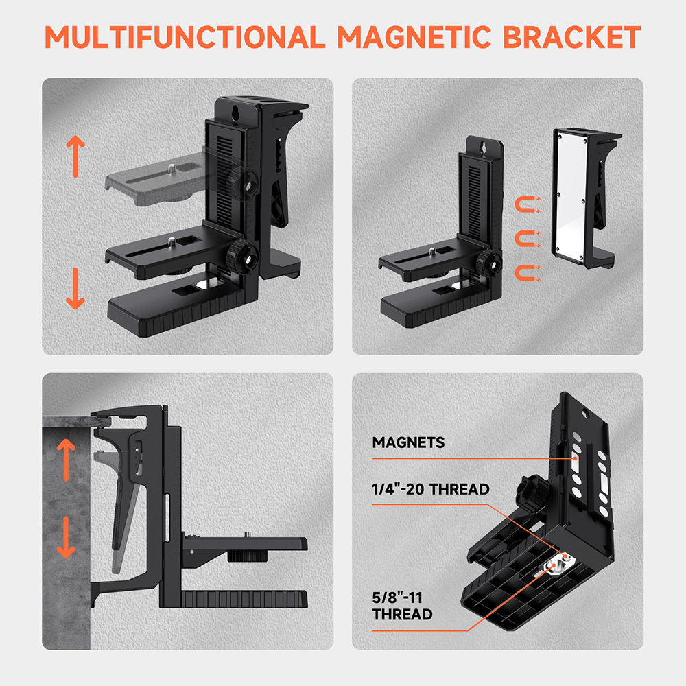Nivel láser profesional 360° de 16 líneas DOVOH P4 - 360G – verde Tools - Measurement & Analysis Instruments - Level Measuring Instruments | Zulter VIP