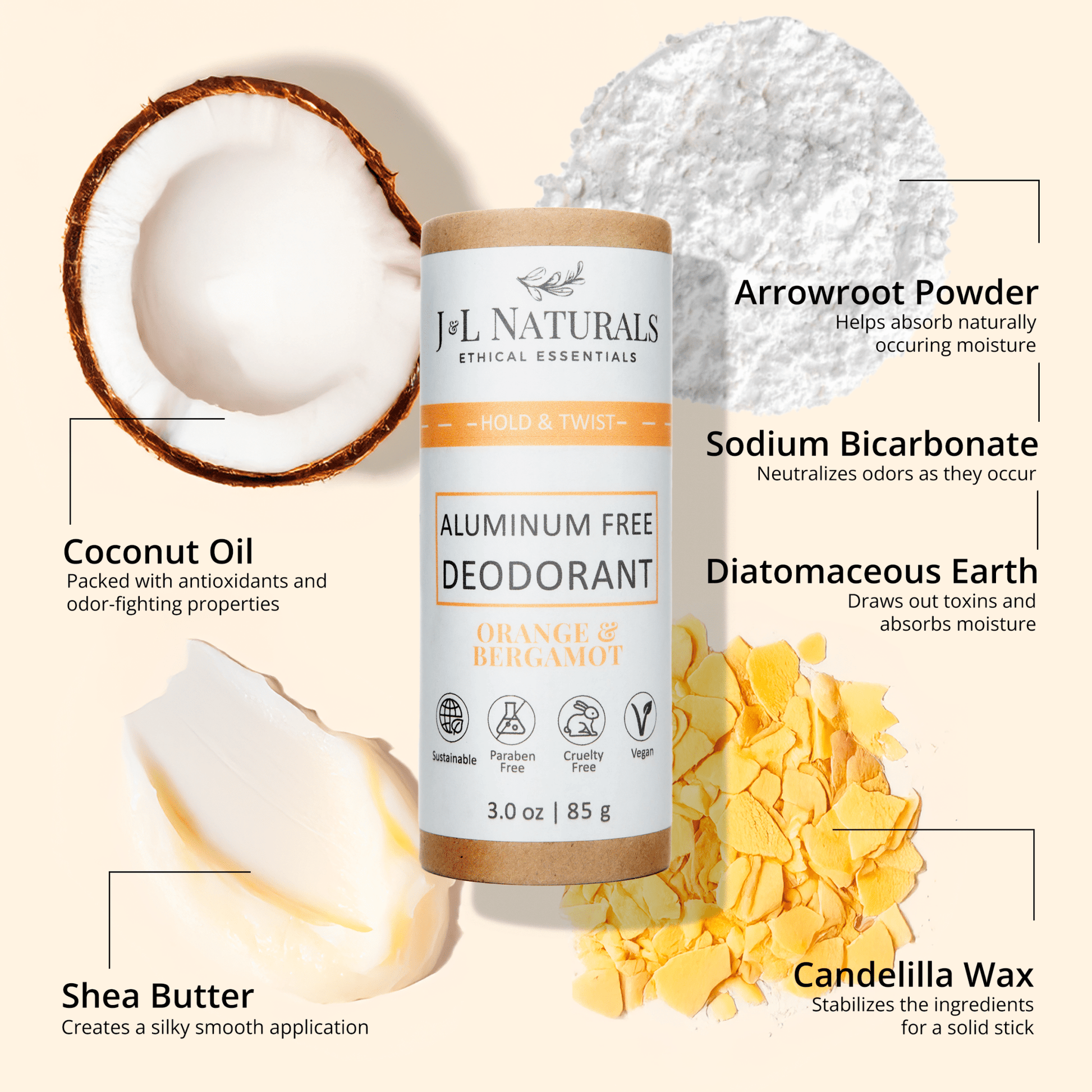 Pack de 4 desodorantes naturales extra fuertes sin aluminio Beauty & Health - Deodorants - Deodorants & Antiperspirants | Zulter VIP