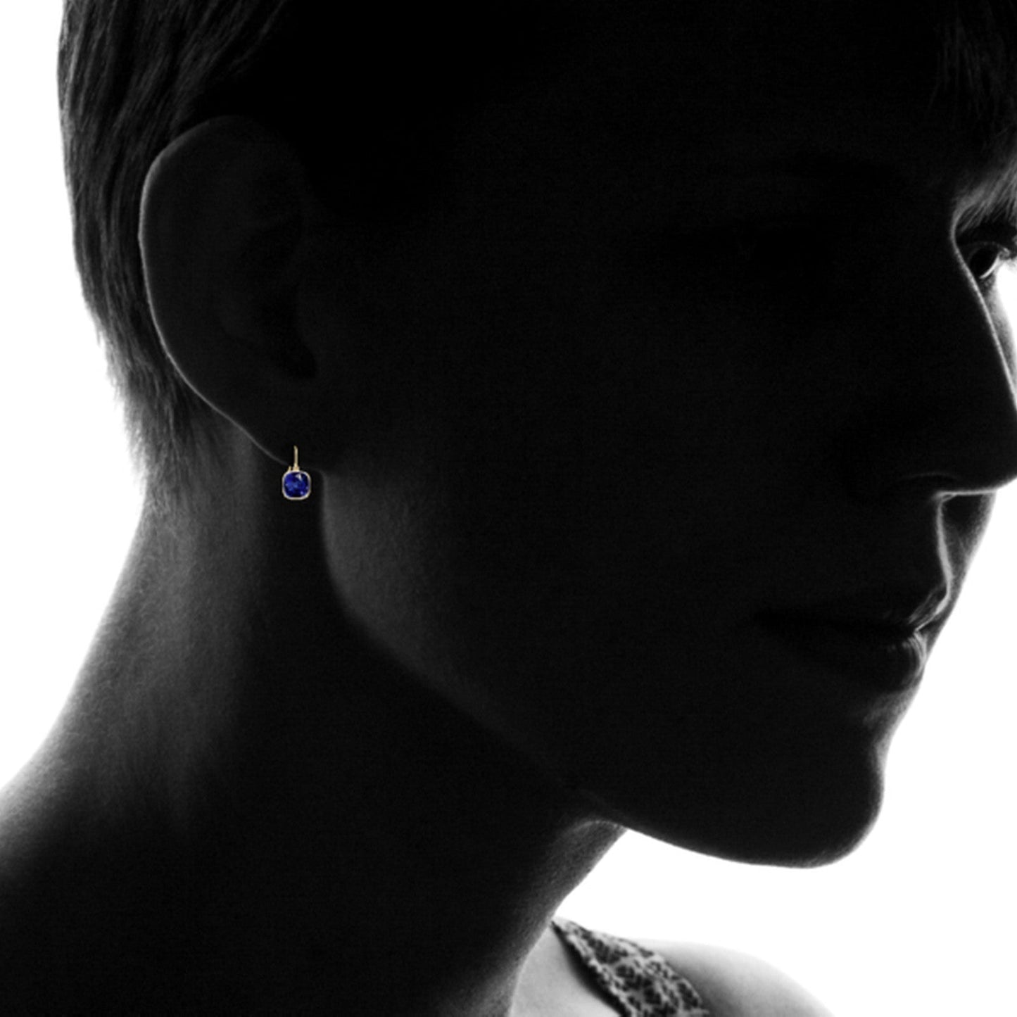 Pendientes colgantes en oro 14K con zafiro y esmeralda cultivados (5 ct) Jewelry & Accessories - Earrings - Drop Earrings | Zulter VIP