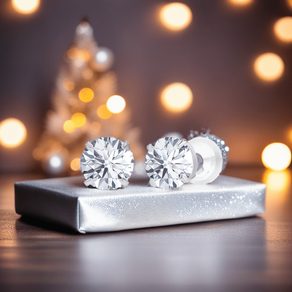 Pendientes Exclusivos 2.00 CTW ✨ en Oro 14K Blanco o Amarillo – Brillo Infinito Jewelry & Accessories - Earrings - Stud Earrings | Zulter VIP