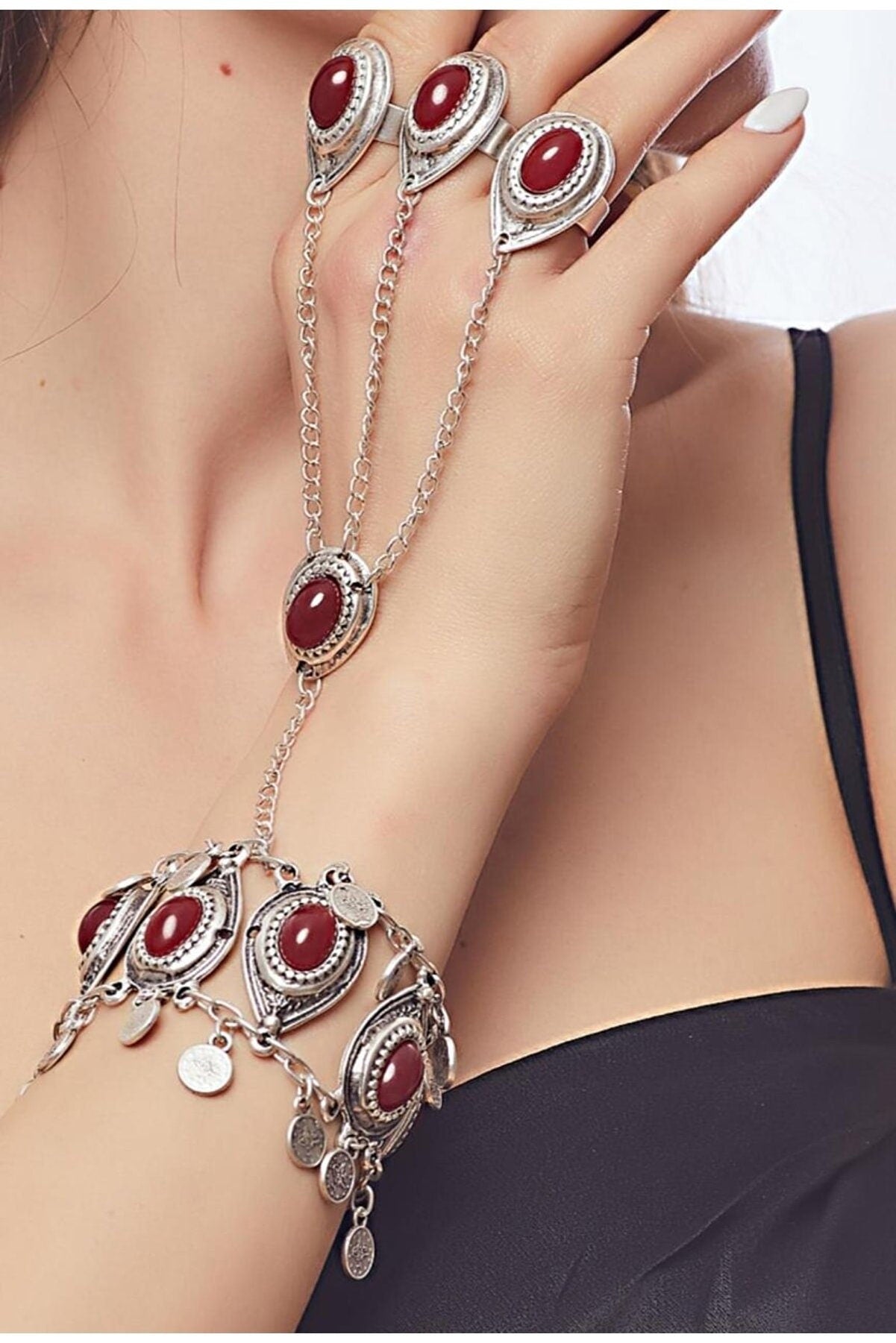 🪬 Pieza de Mano Tribal en Plata Jewelry & Accessories - Bracelets & Bangles - Chain & Link Bracelets | Zulter VIP