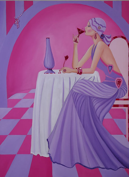 Pintura original “Delilia Covid Days” – obra exclusiva de Sharon Tatem Home & Garden - Home Decor - Painting & Calligraphy | Zulter VIP .