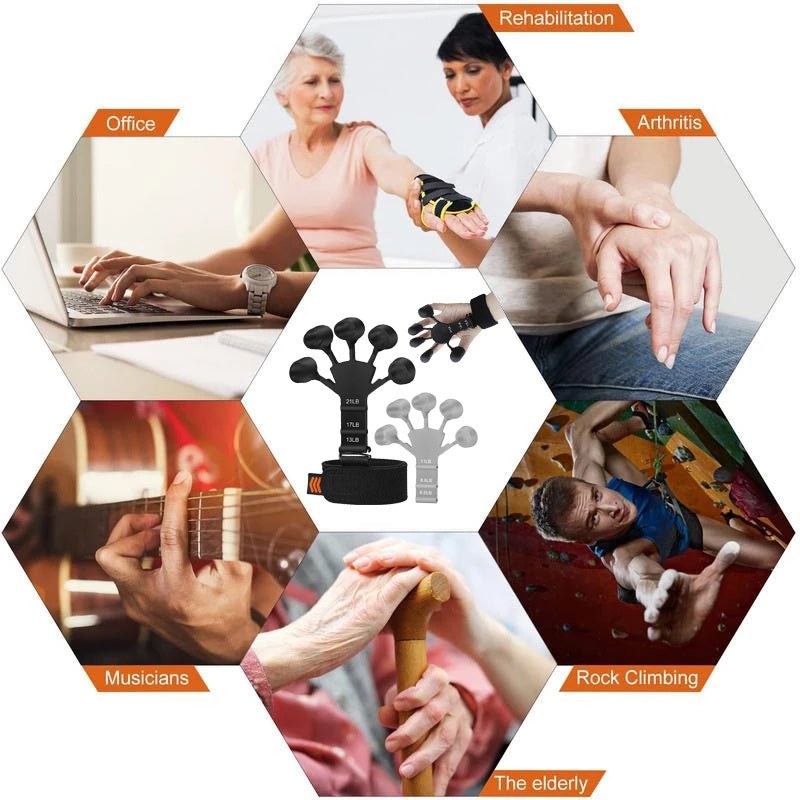 Pinza ejercitadora de dedos (6 resistencias) con correa de muñeca Sports & Entertainment - Fitness & Body Building - Fitness Equipments | Zulter VIP