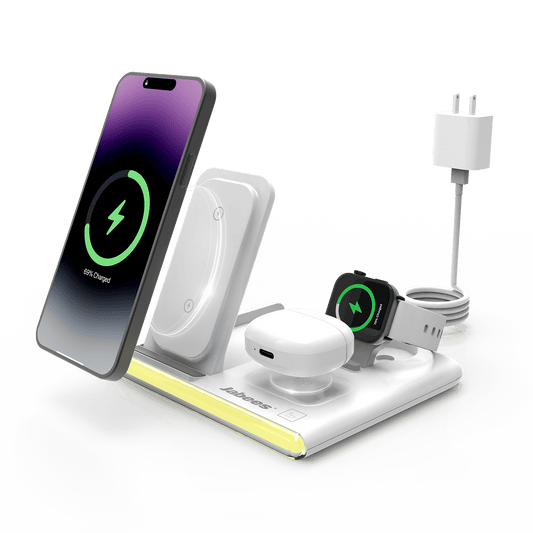 ✨ PowerGlow 4 en 1 – Carga todo a la vez, con estilo y sin cables Cellphones & Telecommunications - Mobile Phone Accessories - Wireless Chargers | Zulter VIP