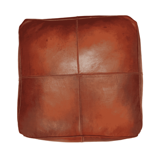 Puf de cuero artesanal marroquí – Elegancia y tradición en tu hogar Home & Garden - Furniture - Home Furniture - Living Room Furniture | Zulter VIP