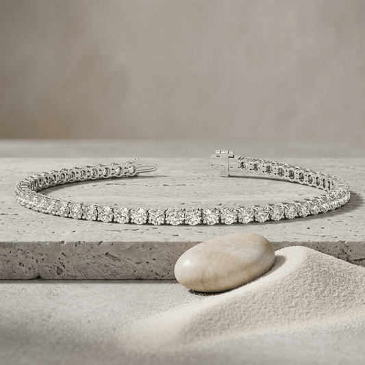 Pulsera de tenis de diamantes cultivados en laboratorio – 3.00 CTW, certificación AGI Jewelry & Accessories - Bracelets & Bangles - Strand Bracelets | Zulter VIP .