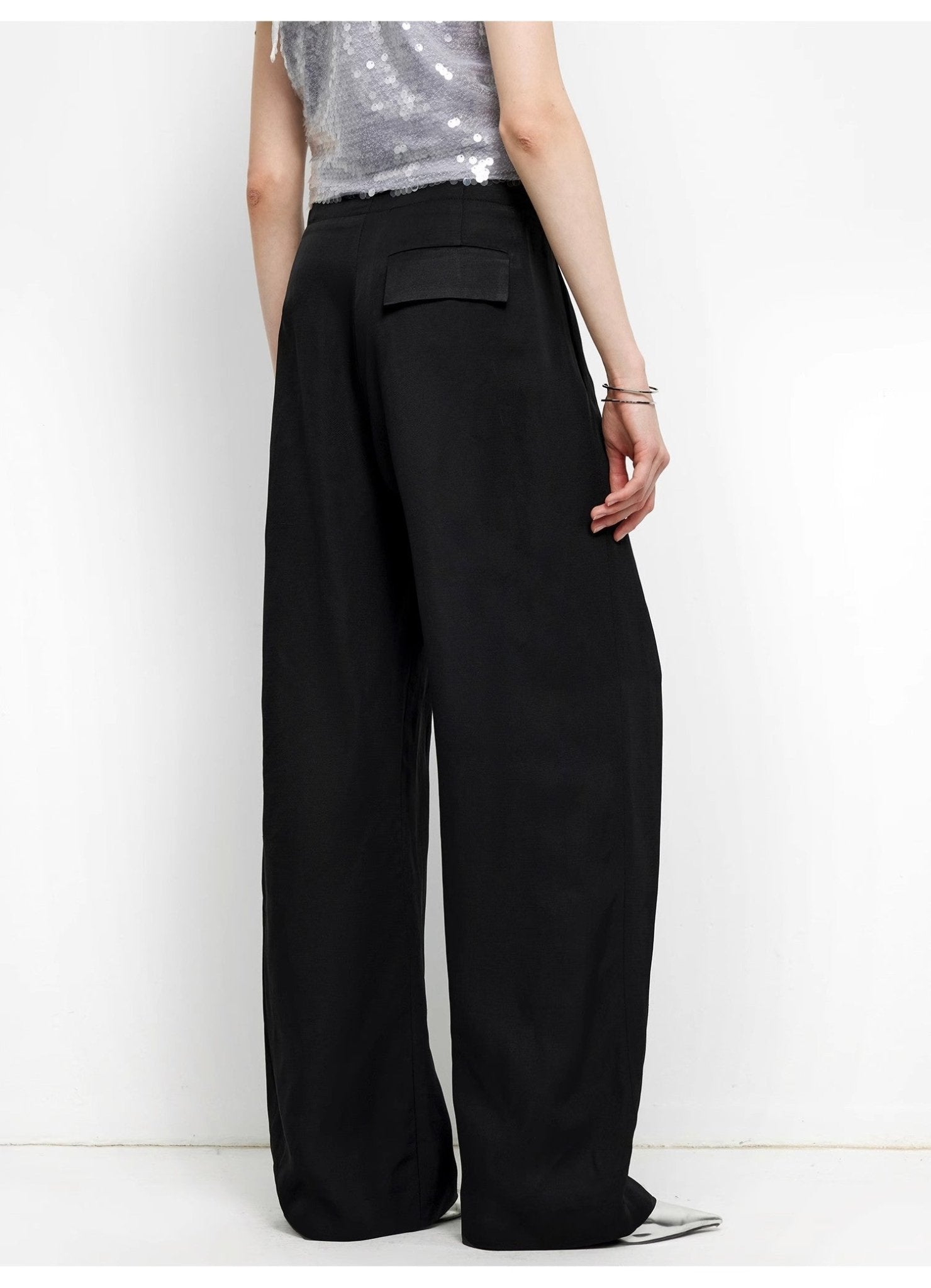 "Relaxed Old Money" Acetate Linen Old Money - Inspired Draped Mid - Waist Single - Pleat Straight - Leg Wide - Leg Casual Pants Women's Fashion - Women's Clothing - Bottoms - Pants & Capris | Zulter VIP
