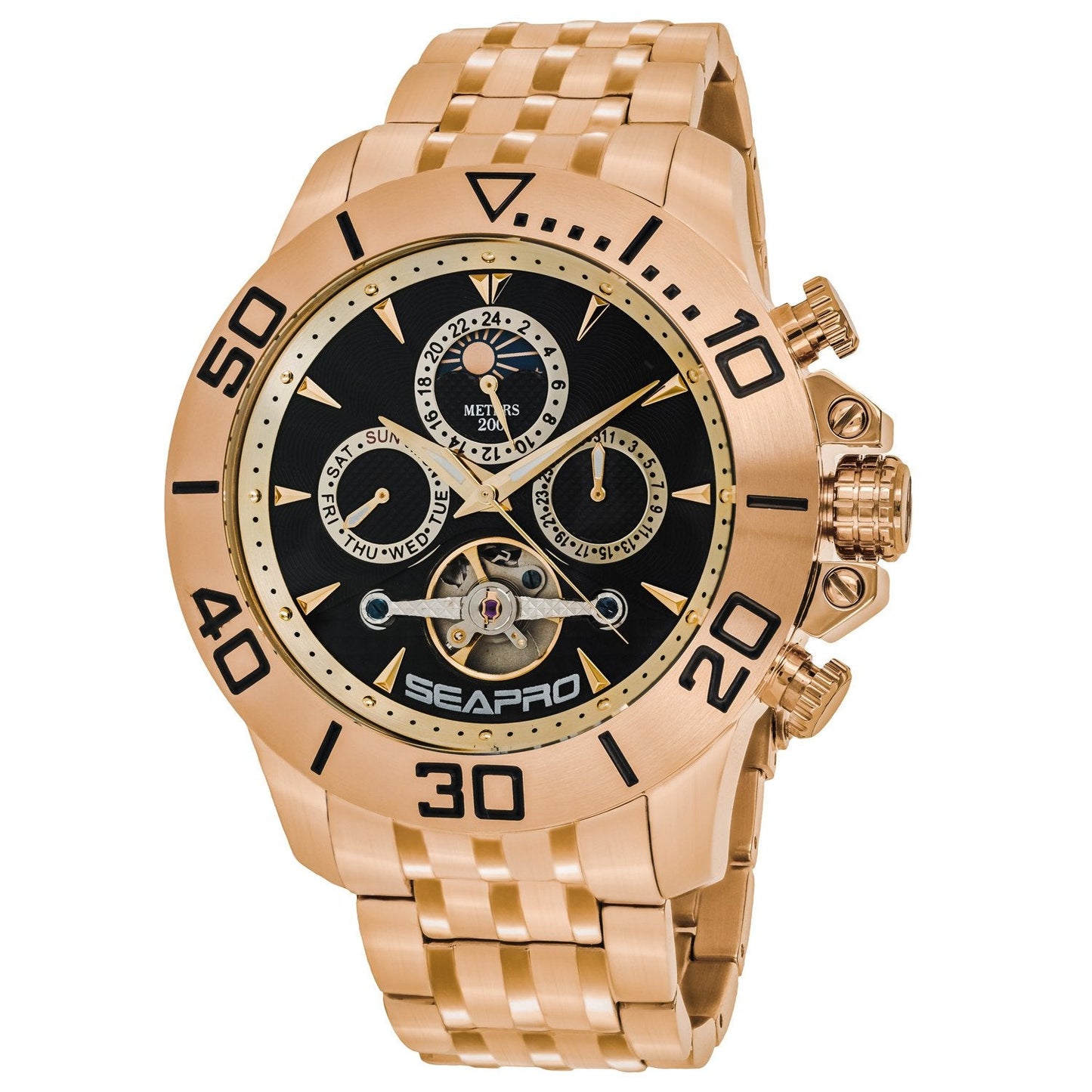 Reloj para Hombre — Elegancia Automática con Acero Premium y Detalles Oro Rosa Men's Fashion - Men's Watches | Zulter VIP .