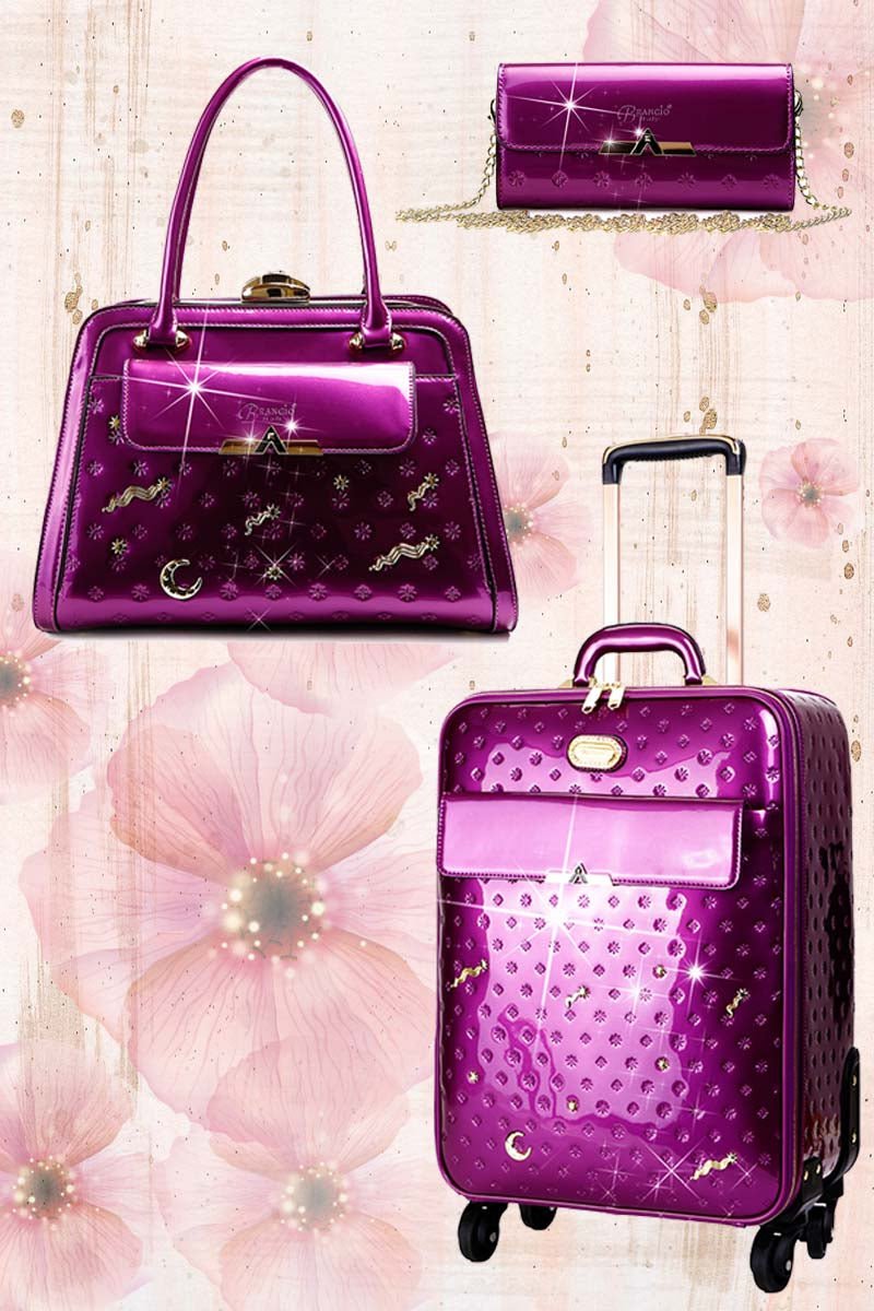 Set de 3 piezas Meteor Sky | Equipaje de mano + Bolso + Cartera Bags & Luggage - Women's Bags - Top - Handle Bags | Zulter VIP .