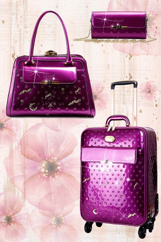 Set de 3 piezas Meteor Sky | Equipaje de mano + Bolso + Cartera Bags & Luggage - Women's Bags - Top - Handle Bags | Zulter VIP .