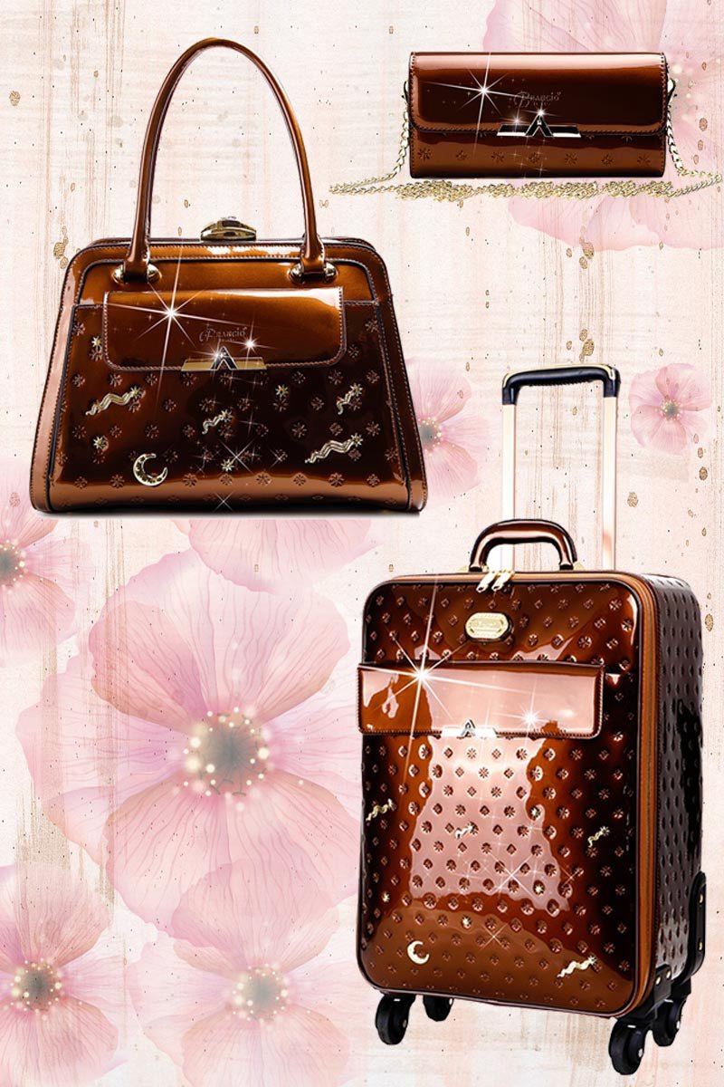 Set de 3 piezas Meteor Sky | Equipaje de mano + Bolso + Cartera Bags & Luggage - Women's Bags - Top - Handle Bags | Zulter VIP .
