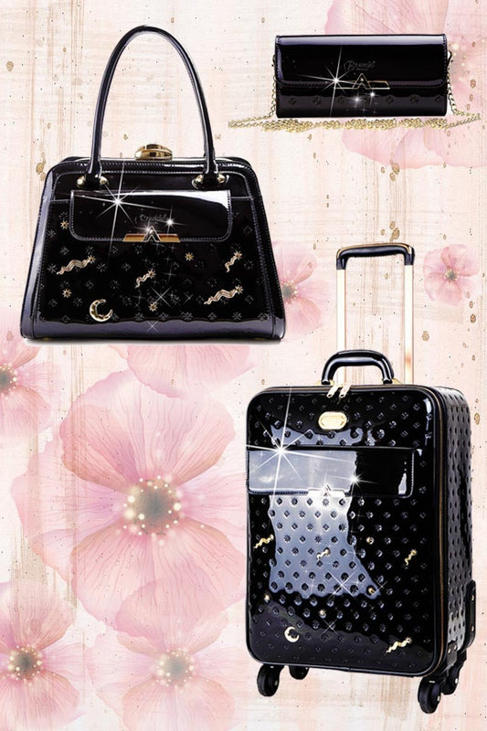 Set de 3 piezas Meteor Sky | Equipaje de mano + Bolso + Cartera Bags & Luggage - Women's Bags - Top - Handle Bags | Zulter VIP .