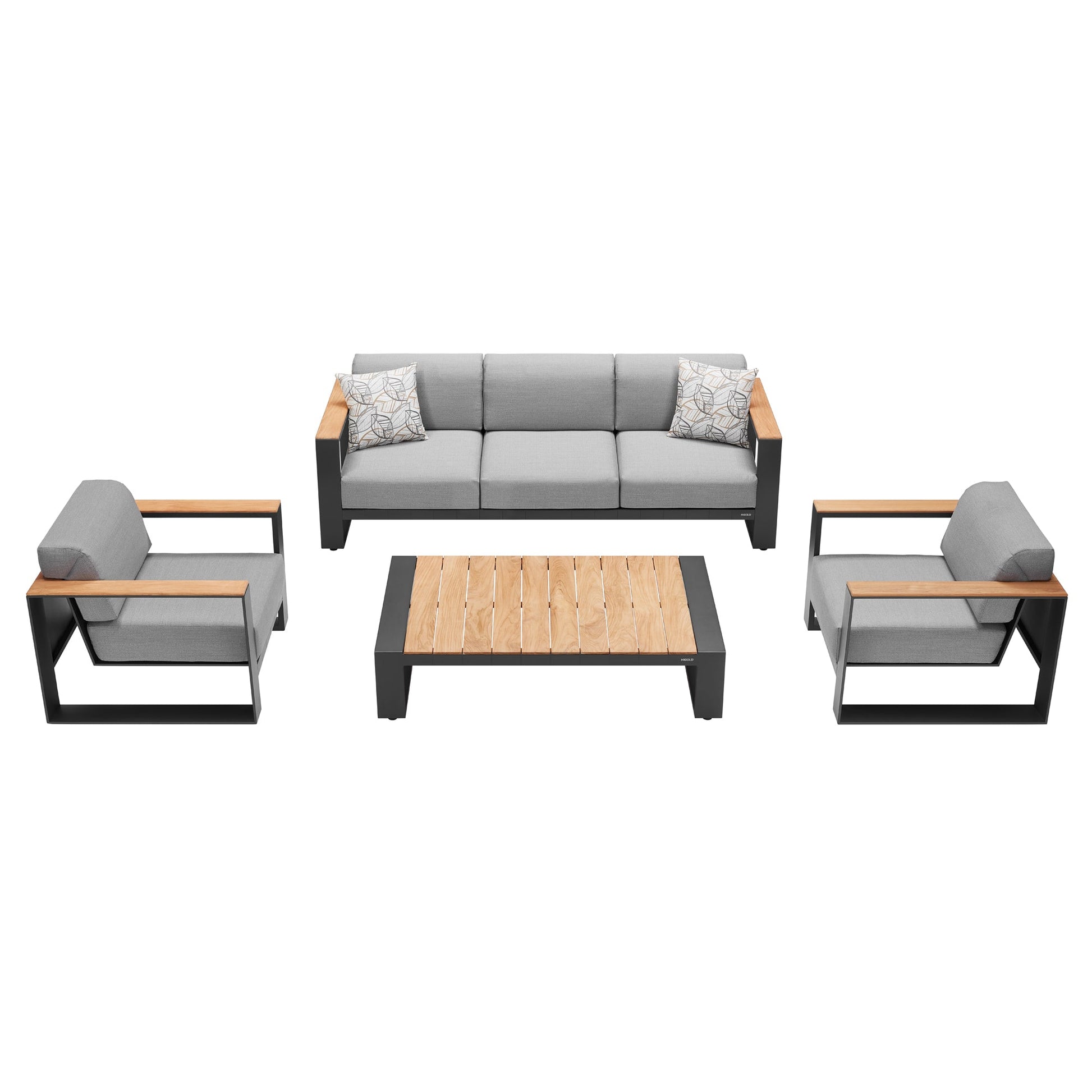 Set Exterior HIGOLD Cambusa 2062 en Teca y Aluminio – 5 Plazas Premium Home & Garden - Furniture - Outdoor Furniture - Garden Sets | Zulter VIP .