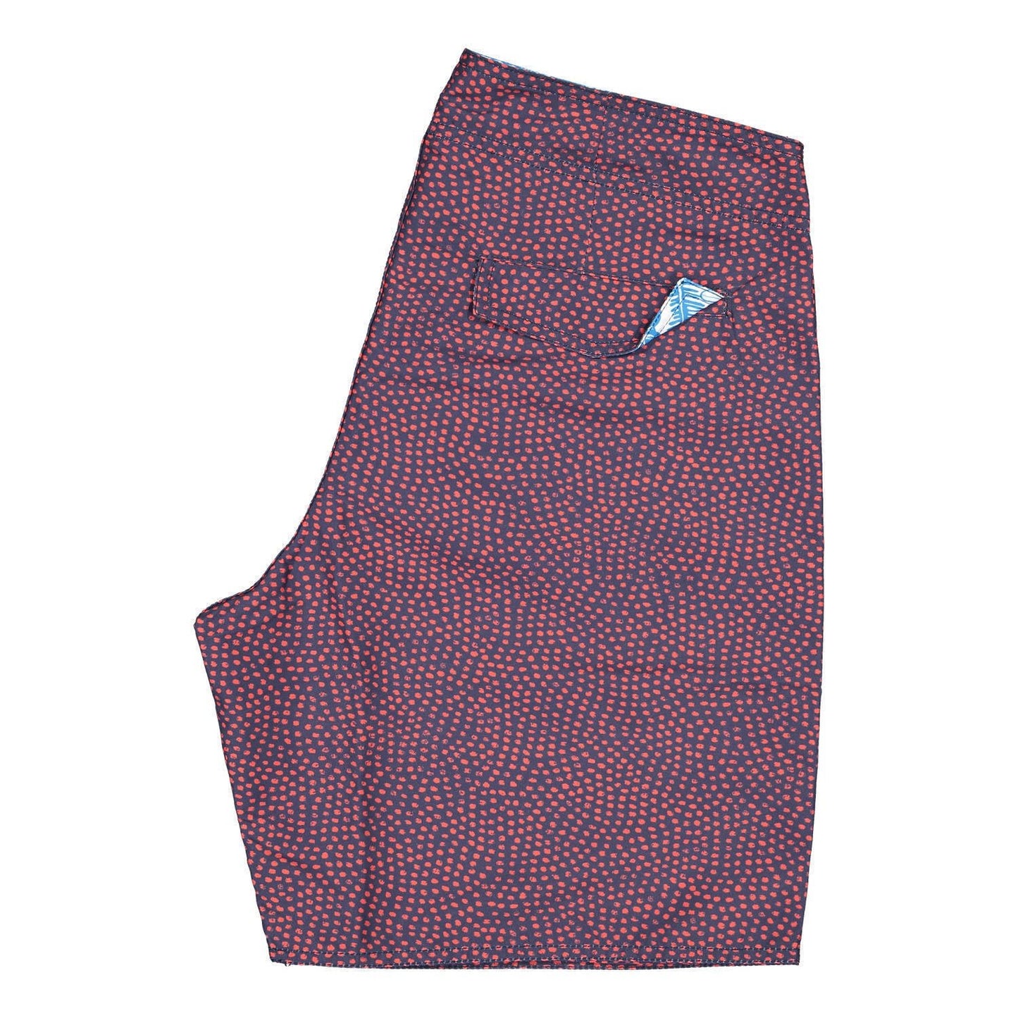 🌊 Shorts de playa Goloritze – Azul marino con detalles en rojo Men's Fashion - Men's Clothing - Board Shorts | Zulter VIP