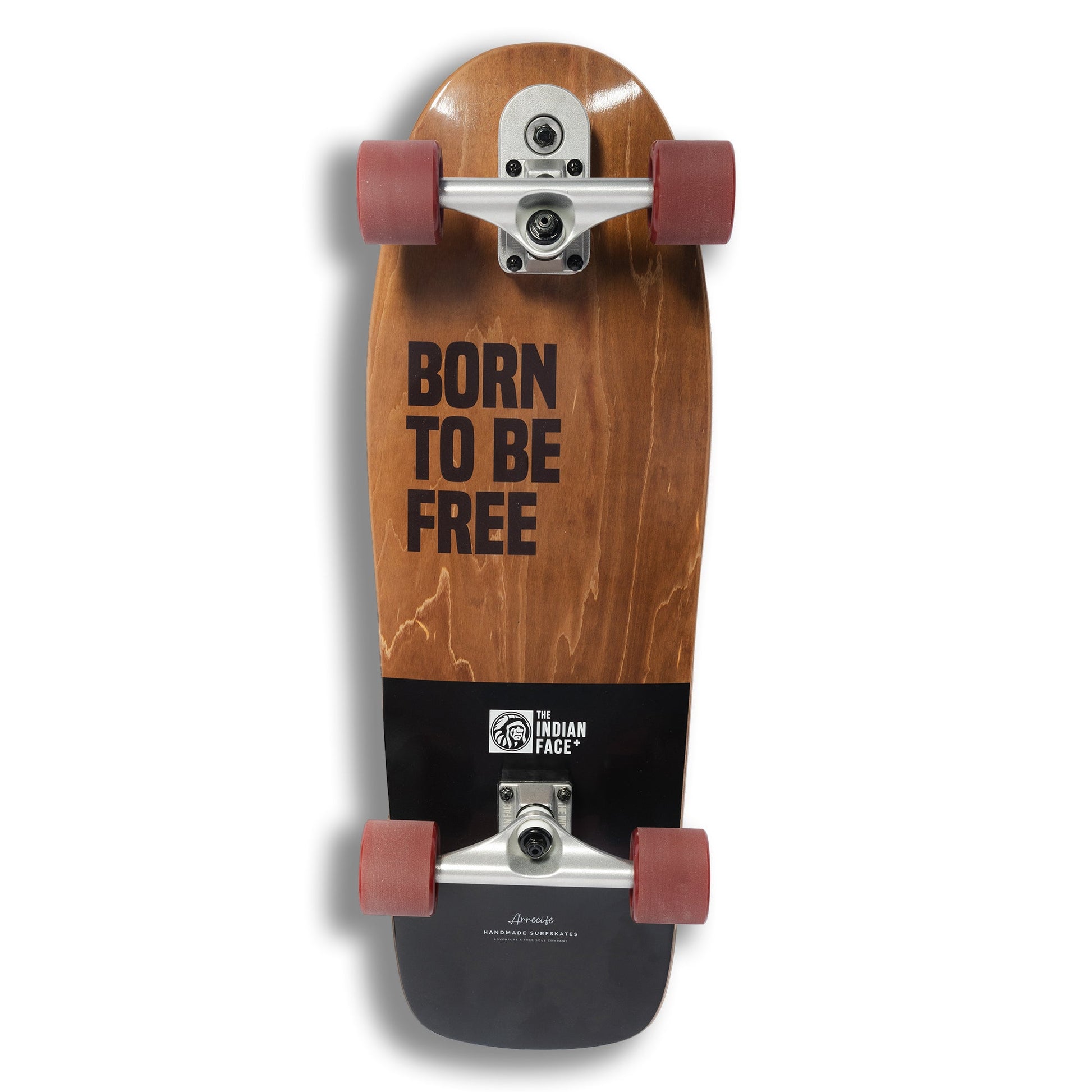 Surfskate negro y marrón para conducción suave y giros fluidos Sports & Entertainment - Roller Skates, Skateboards & Scooters - Skateboarding | Zulter VIP .