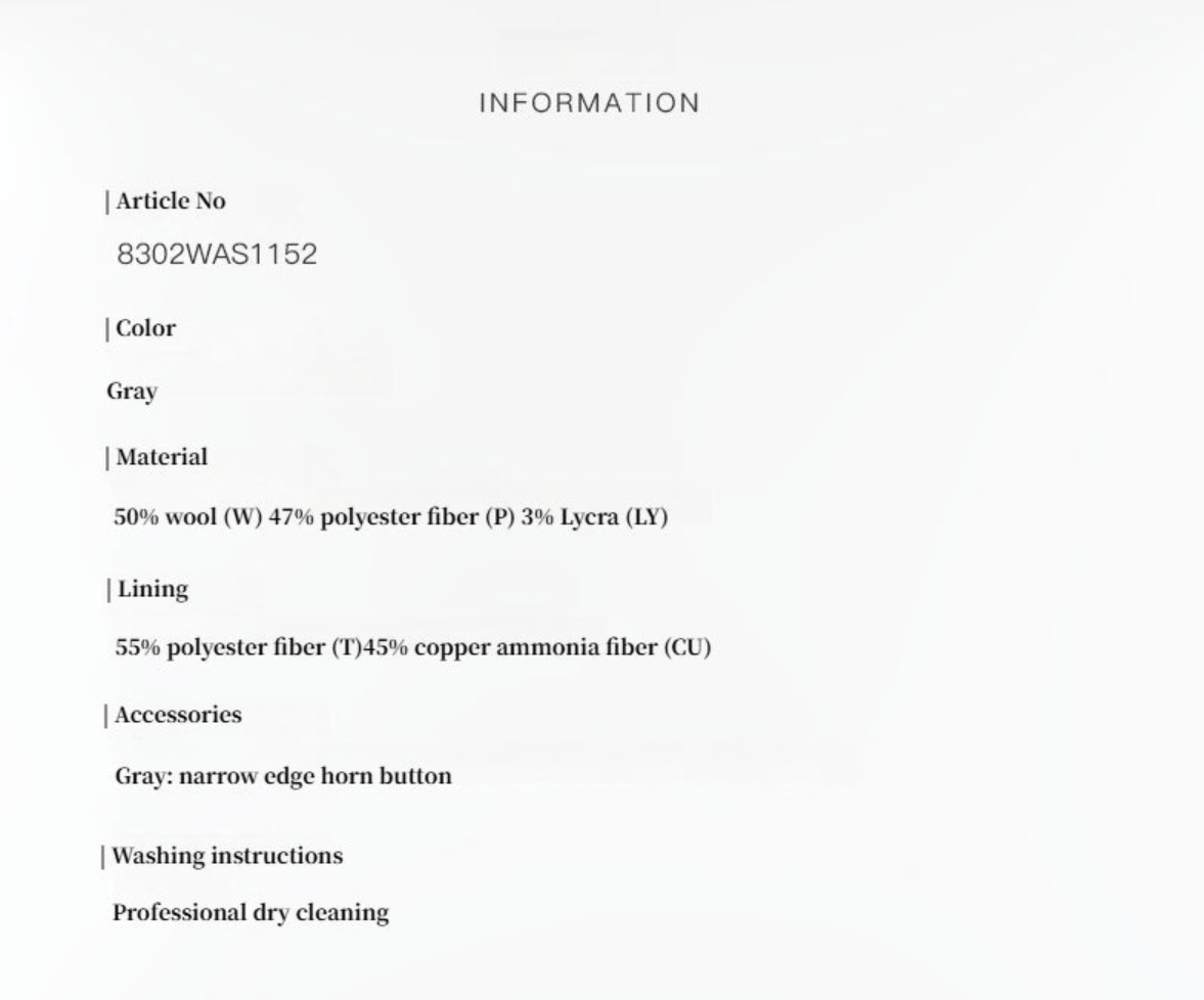 Traje Clásico de Lana Peinada — Elegancia Precisa y Estilo Eterno Women's Fashion - Women's Clothing - Suits & Sets - Blazers | Zulter VIP