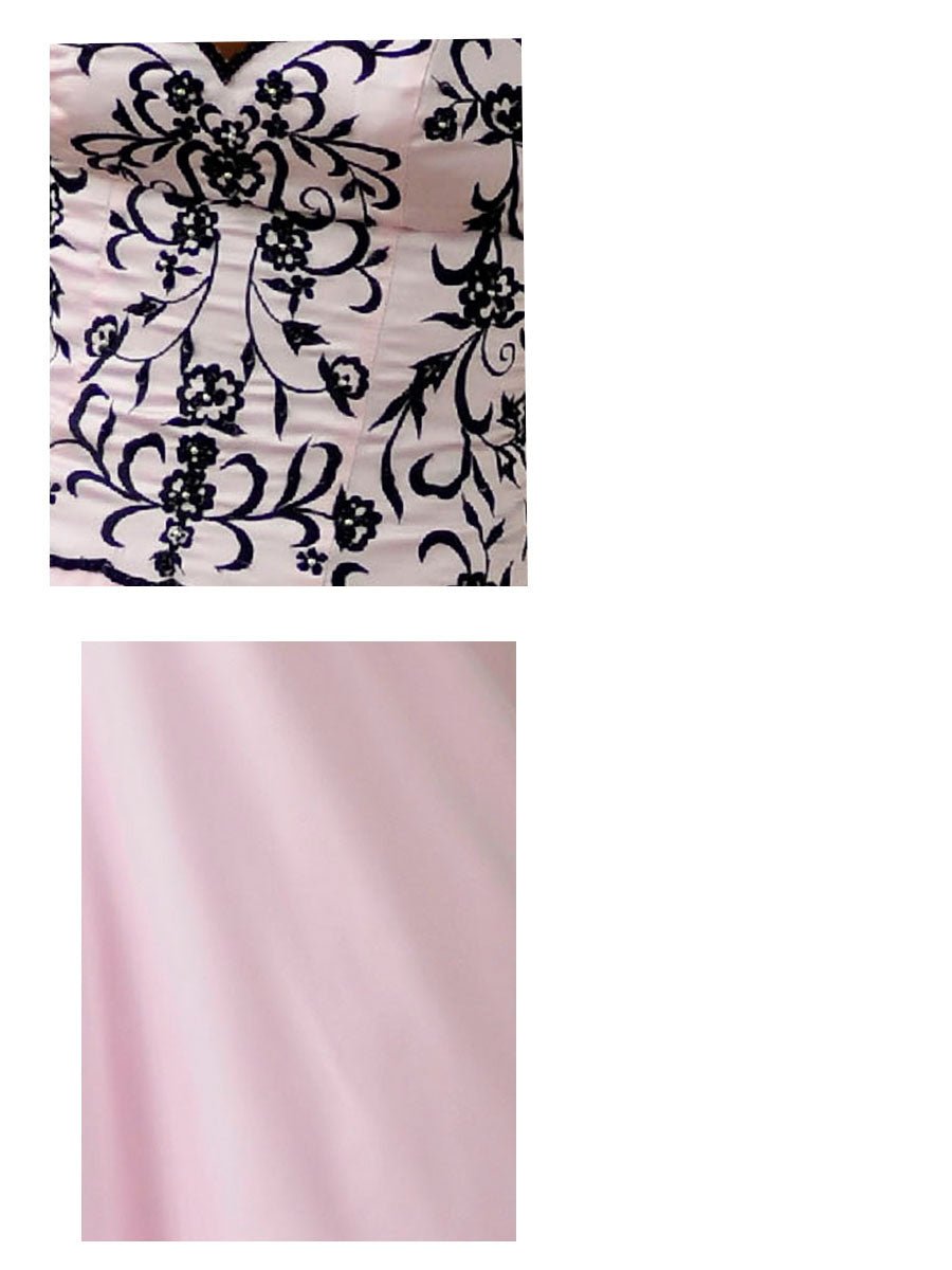 Vestido de gala con cuerpo bordado y falda vaporosa en caída suave Women's Fashion - Weddings & Events - Evening Dresses | Zulter VIP .